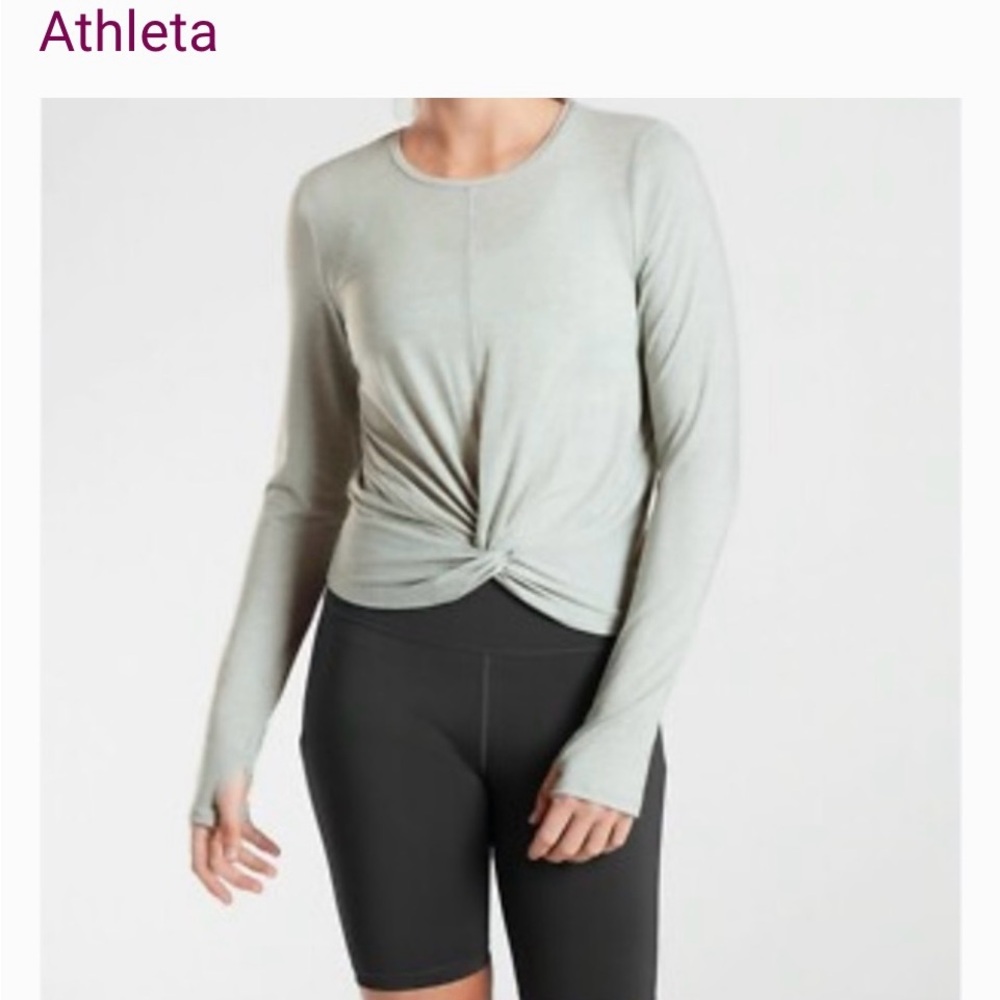 Athleta Women's Gray EssenceTwist Top